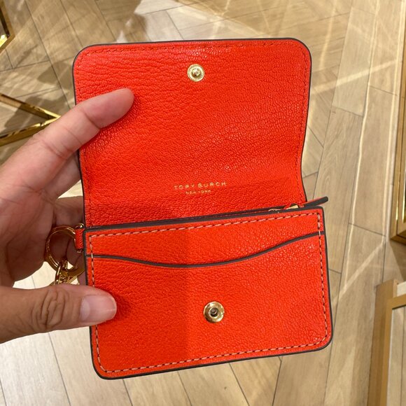 Last 1 ‼️Tory Burch Thea Flap Card Case 159428 - Picture 7 of 10